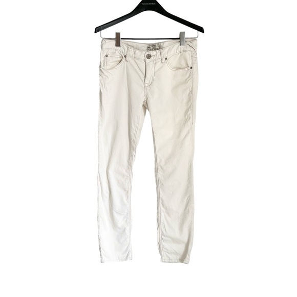 Free People Corduroy Pants Fine Whale Line Ankle Jeans - Picture 2 of 14